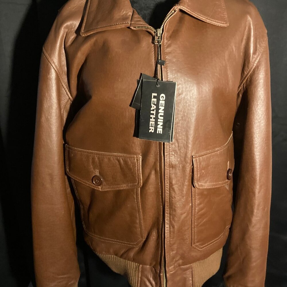 Men's United Face Leather Jacket